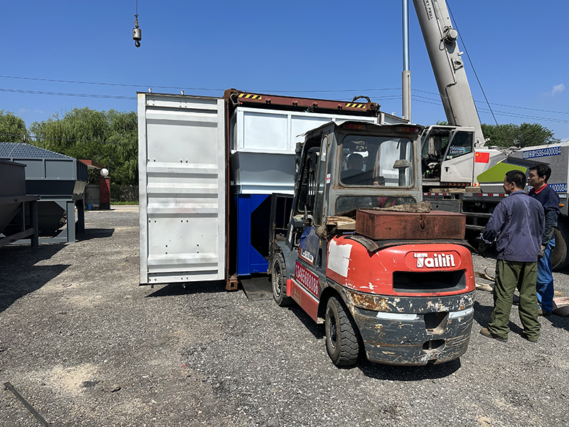 WDJ500穩(wěn)定土拌和站出口埃塞爾比亞