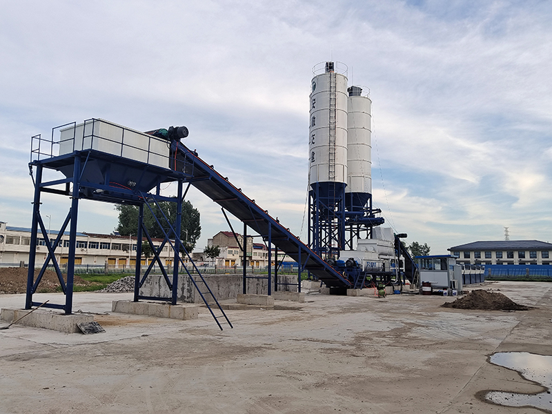 WDJ800型疊加式二次攪拌水穩(wěn)攪拌站配立式水泥倉(cāng)