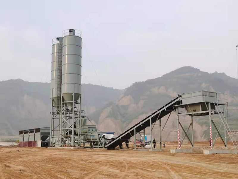 WDJ800型疊加式穩(wěn)定土拌合站配立式水泥倉(cāng)