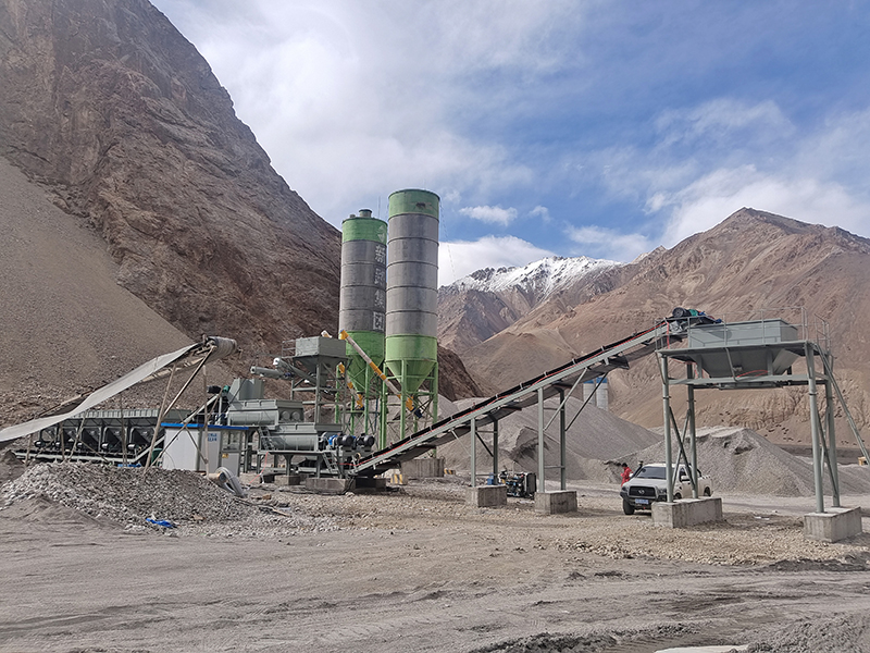 WDJ800型水穩(wěn)攪拌站配水泥二次計(jì)量過(guò)渡倉(cāng)