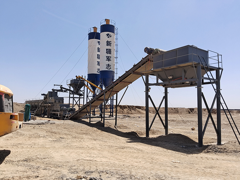 WDJ800型穩(wěn)定土拌和站配水泥二次計(jì)量過渡倉