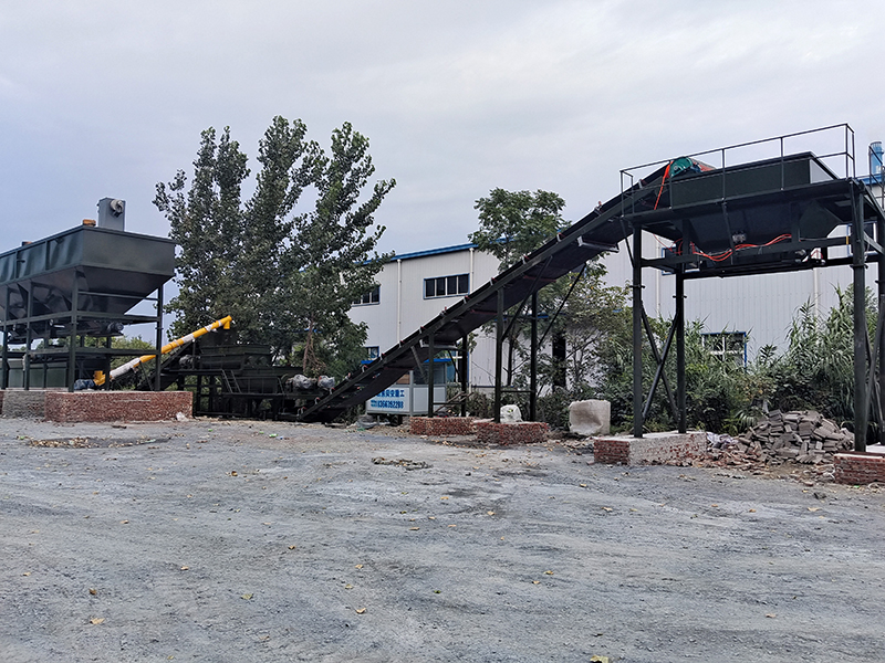 WDJ500型水穩(wěn)拌和站配臥式倉(cāng)