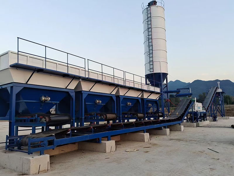 WDJ600型水穩(wěn)拌合站配立式倉