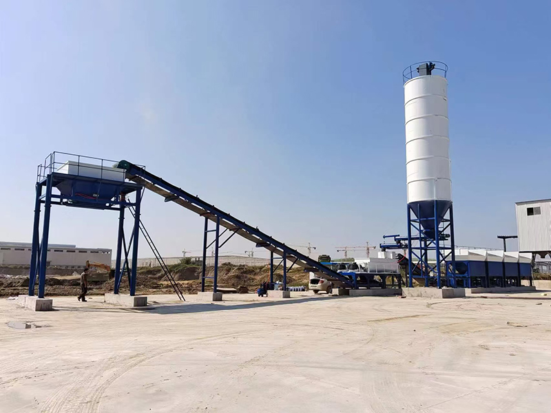 WDJ600型水穩(wěn)拌和站配立式倉