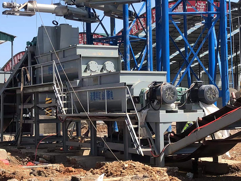 WDJ400型疊加式二次攪拌水穩(wěn)拌合站