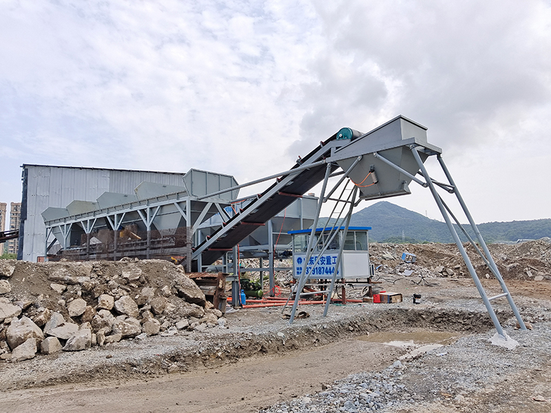 WDJ600型免基礎(chǔ)穩(wěn)定土拌和站配臥式水泥倉(cāng)